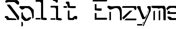 Split Enzymes font preview